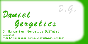 daniel gergelics business card